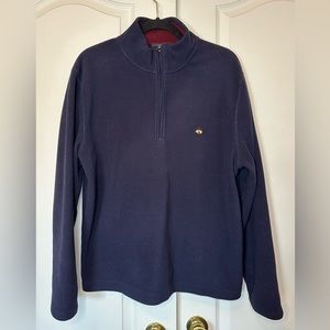 Brooks Brothers 346 Navy Fleece Pullover
